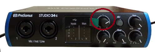 Input 1 gain