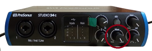 Mixer knob